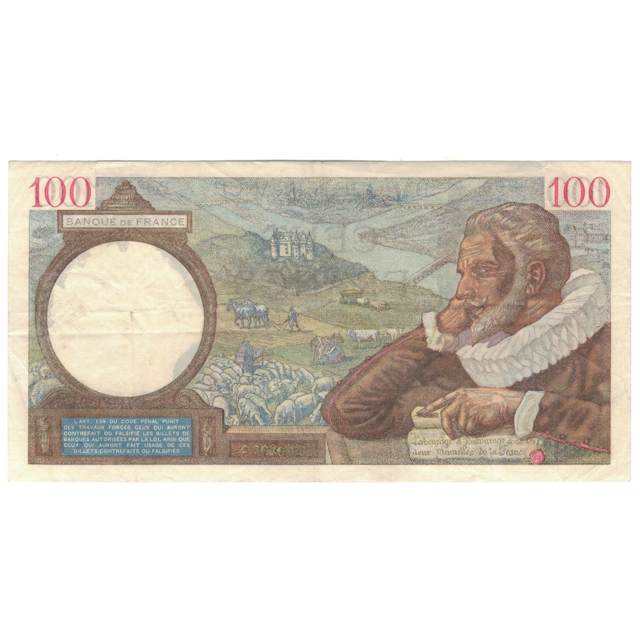 Francia, 100 Francs, 1939, P.3812, MBC, Fayette:26.12, KM:94