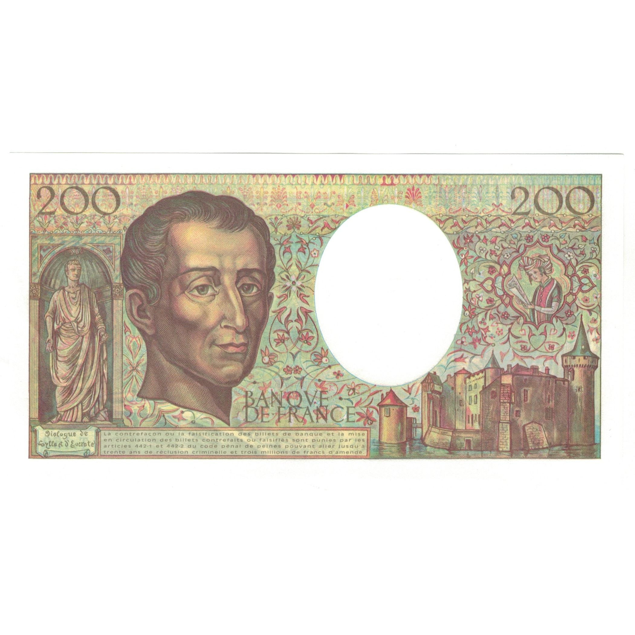 France, 200 Francs, 1994, T.159, SPL, Fayette:70/2.1, KM:155f