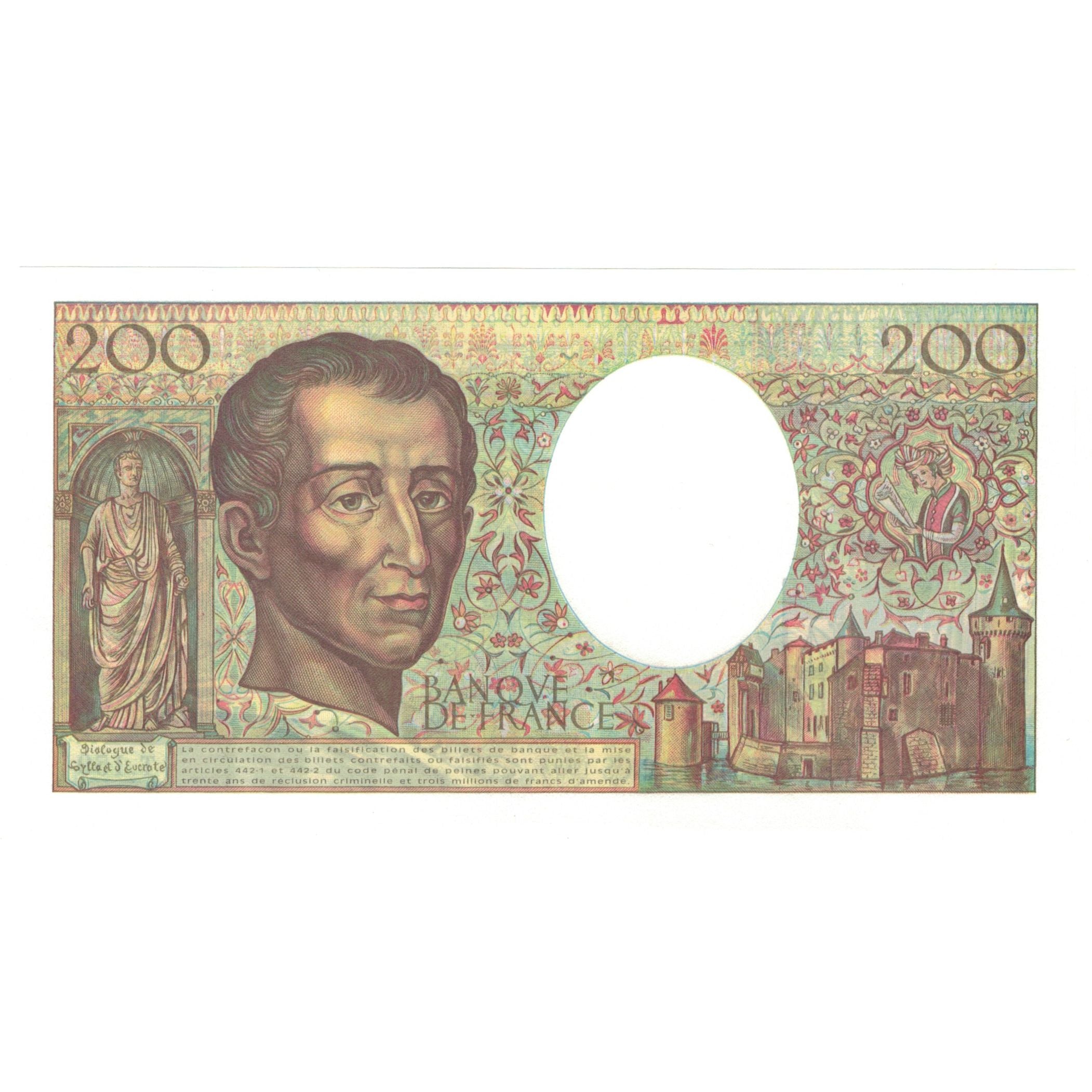 France, 200 Francs, 1994, T.159, UNC(63), Fayette:70/2.1, KM:155f
