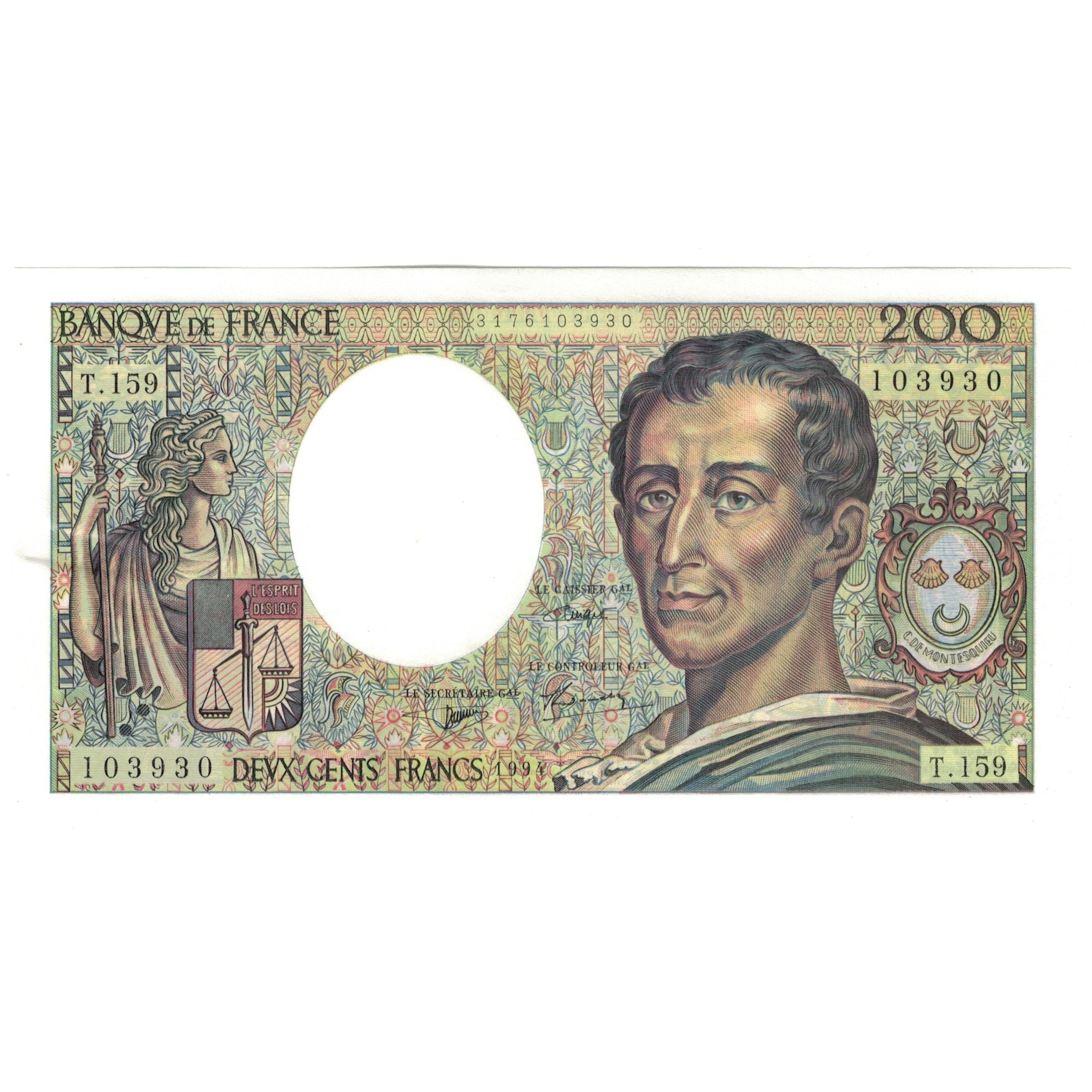 France, 200 Francs, 1994, T.159, SUP+, Fayette:70/2.1, KM:155f