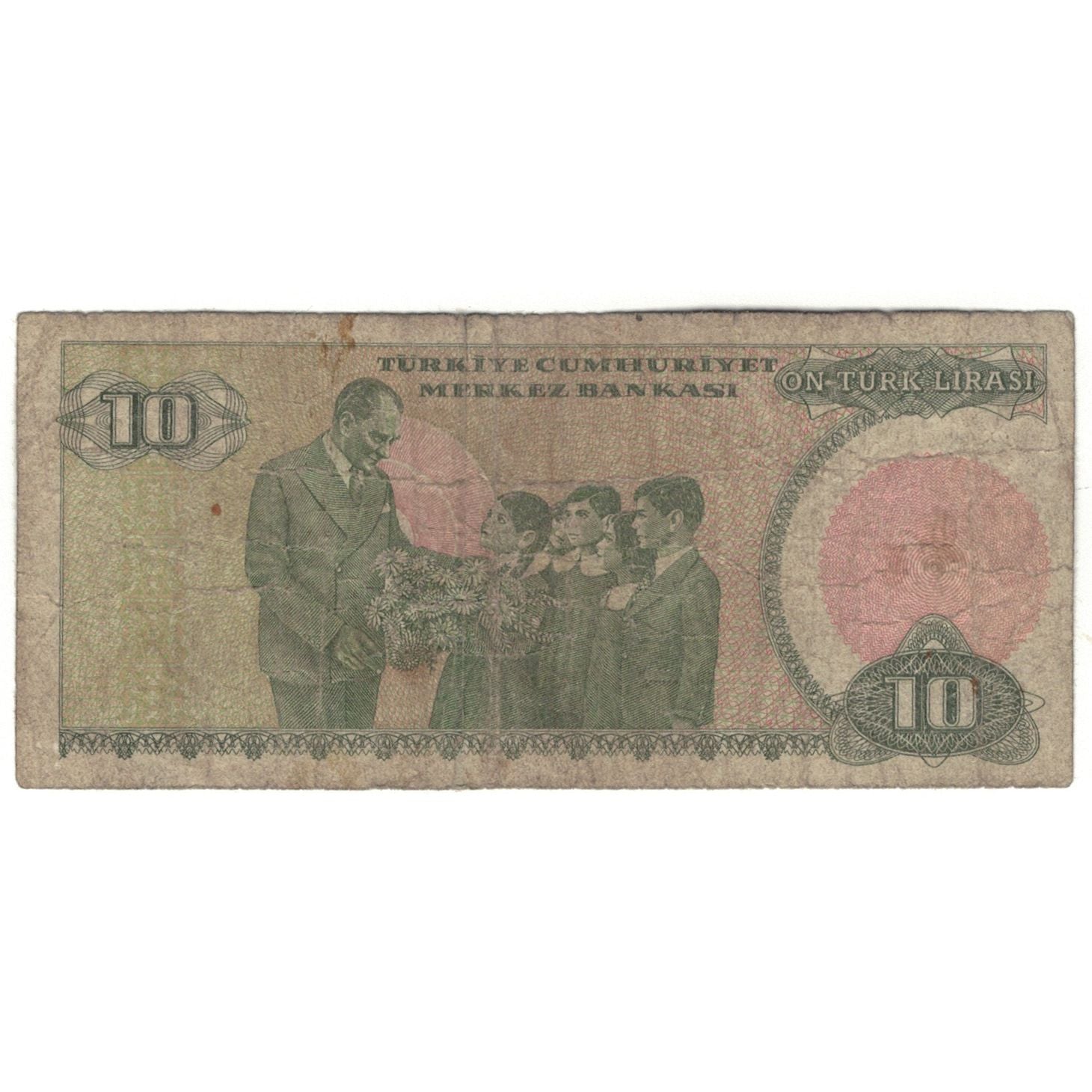 Banknote, Turkey, 10 Lira, 1970, 1970-01-14, KM:192, AG(1-3)