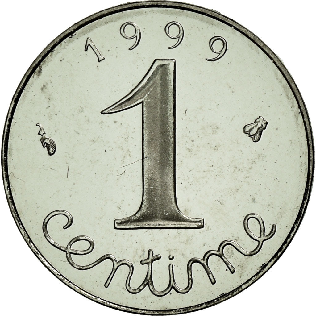 Coin, France, Épi, Centime, 1999, Paris, MS(65-70), Stainless Steel