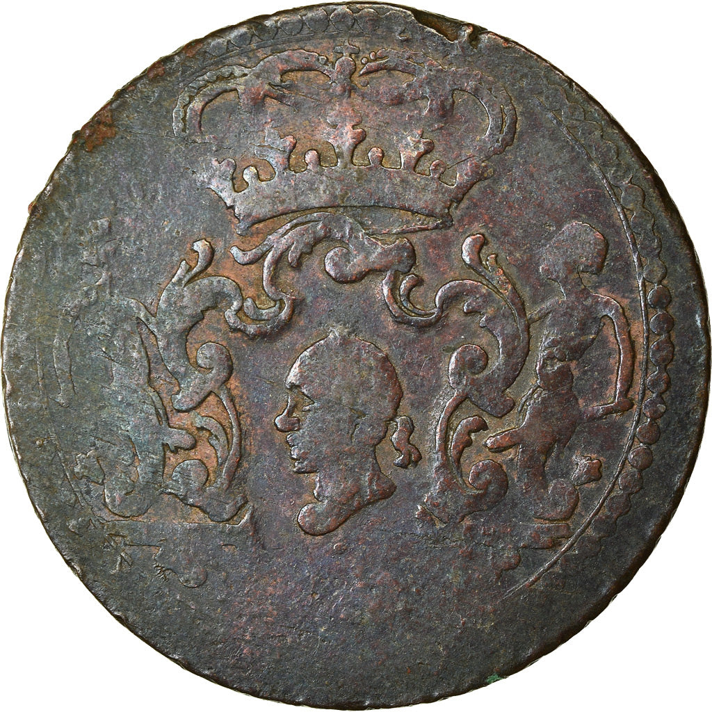 Coin, ITALIAN STATES, CORSICA, General Pasquale Paoli, 4 Soldi, 1766, Murato