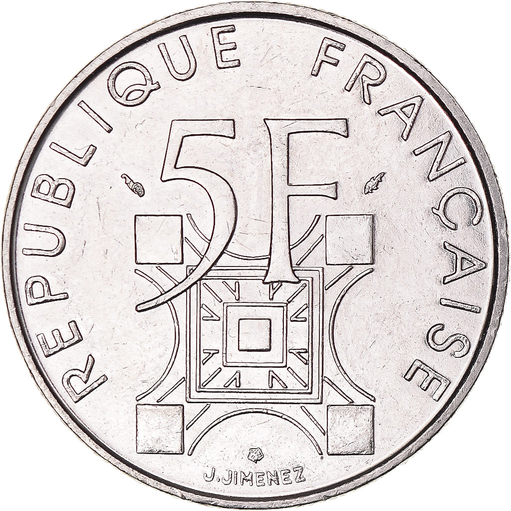 Moneta, Francia, 5 Francs, 1989