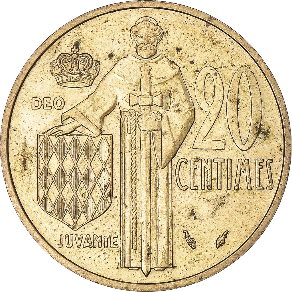 Coin, Monaco, 20 Centimes, 1982