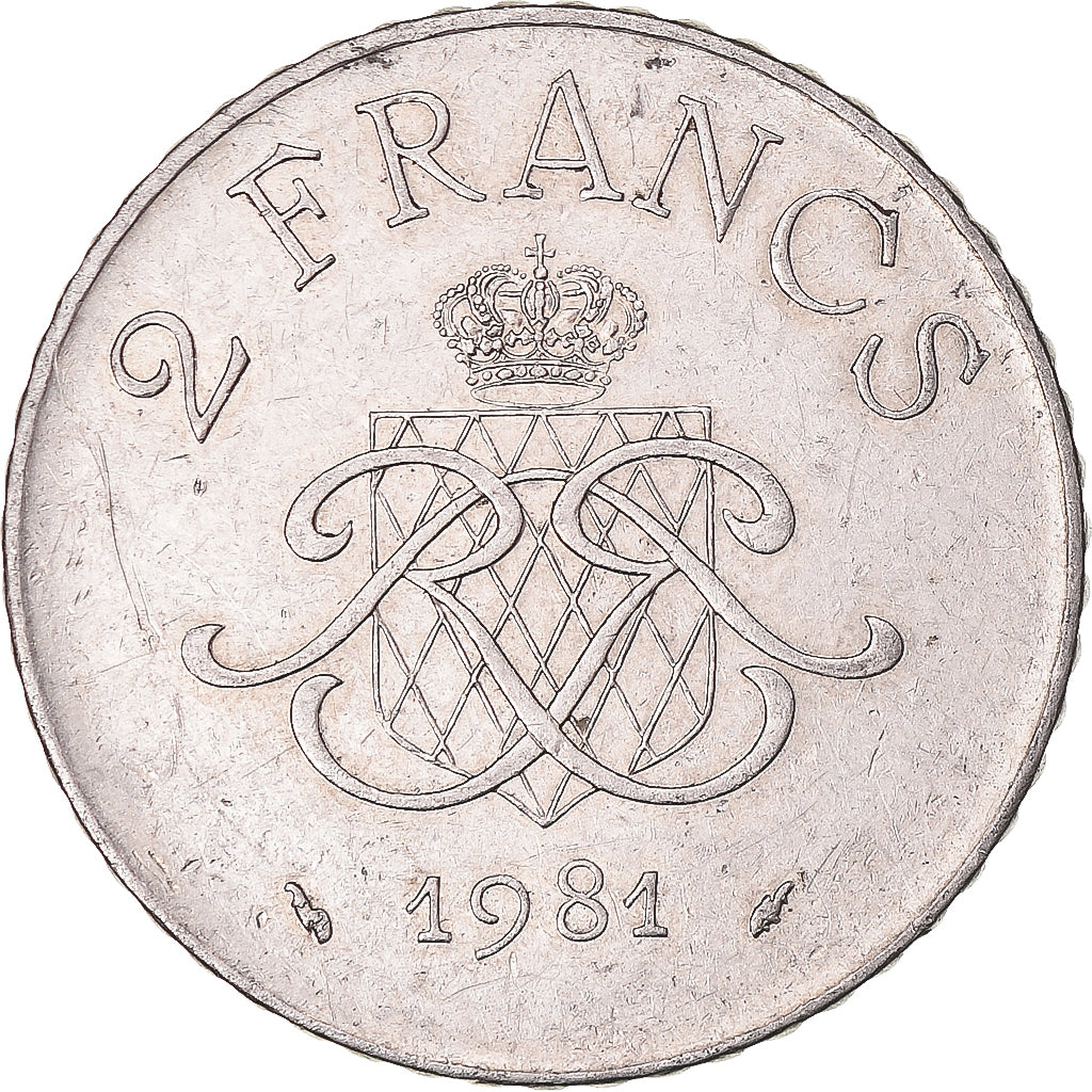 Moneda, Mónaco, 2 Francs, 1981