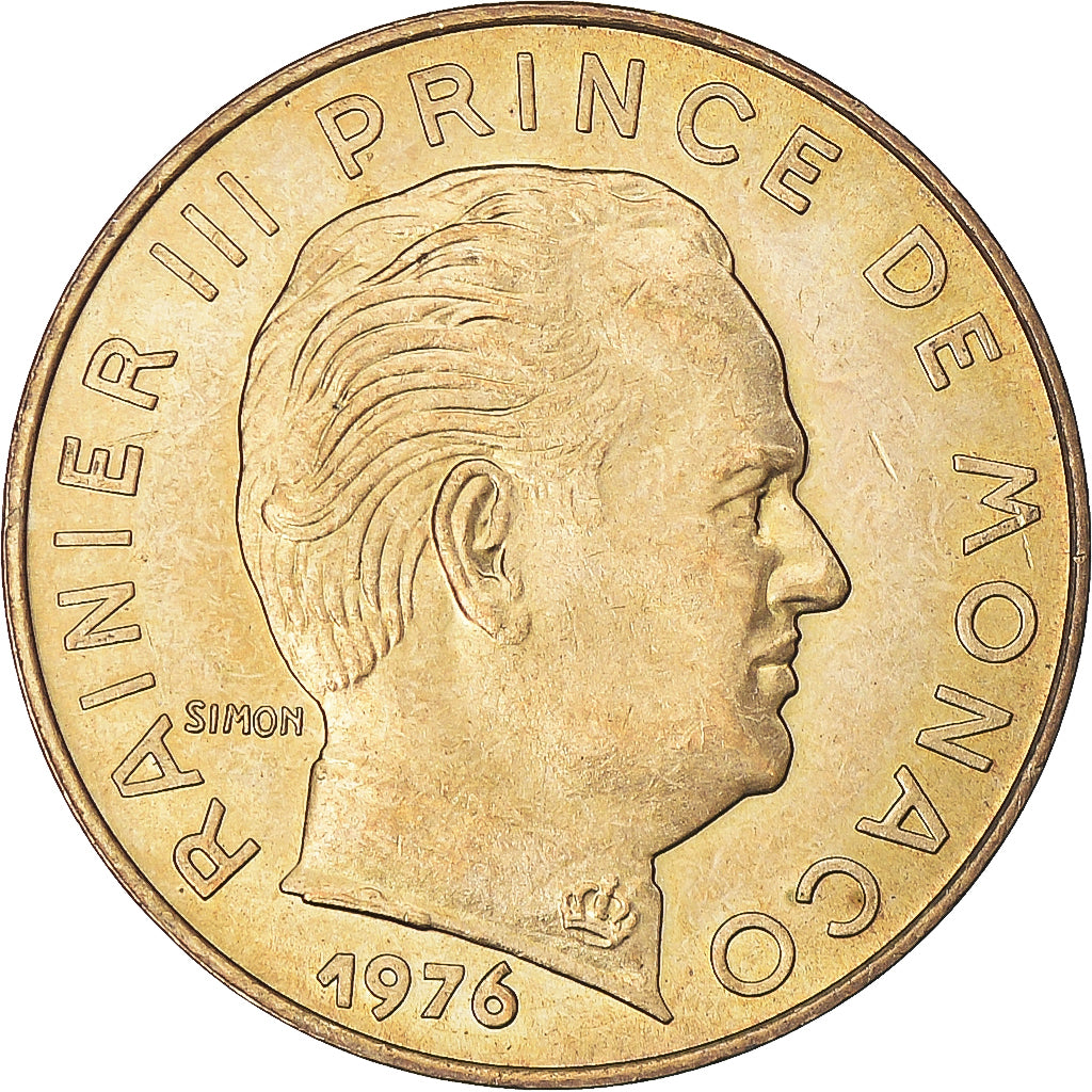 Moneta, Monaco, 20 Centimes, 1976