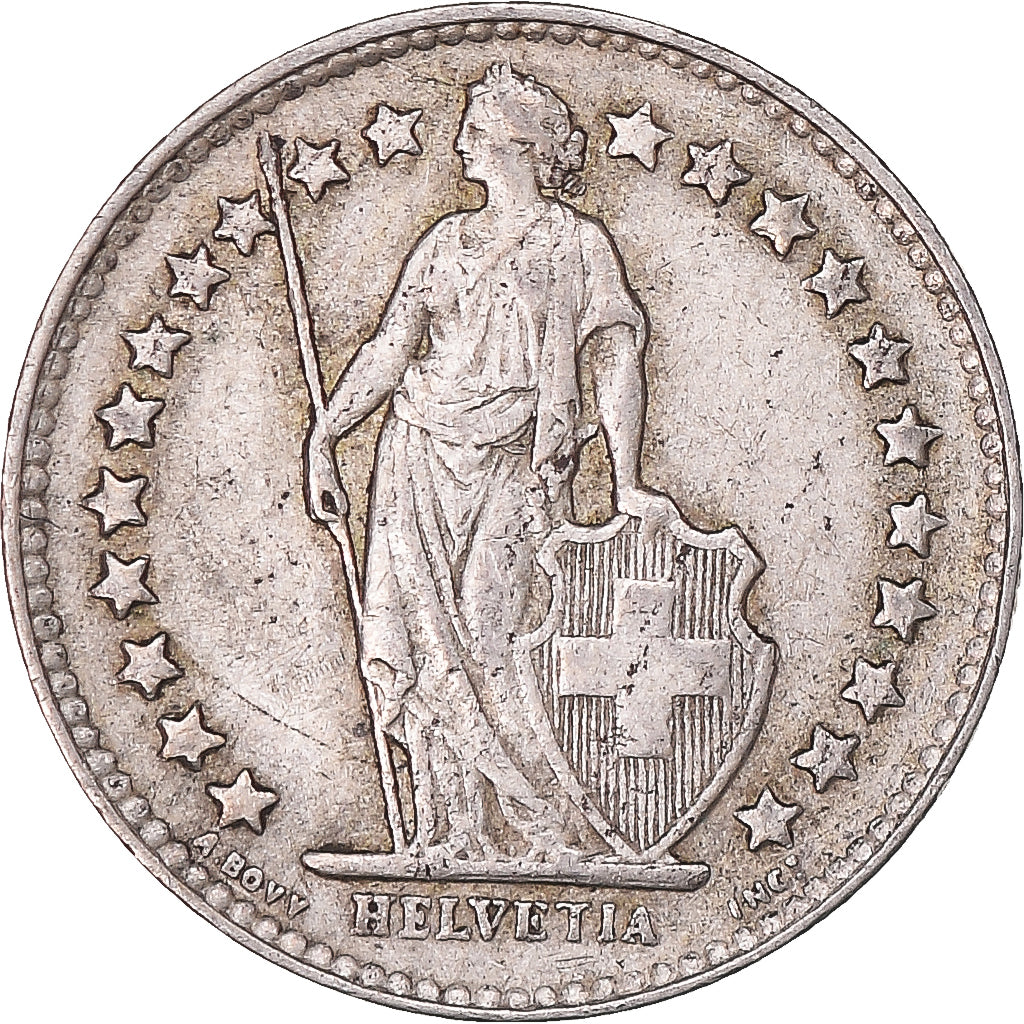Moneda, Suiza, 1/2 Franc, 1951