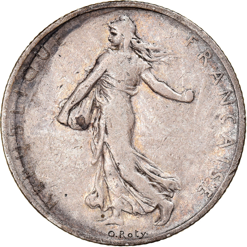 Moneta, Francia, Semeuse, 2 Francs, 1899, Paris, MB, Argento, KM:845.1
