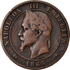 Coin, France, Napoleon III, Napoléon III, 10 Centimes, 1865, Strasbourg