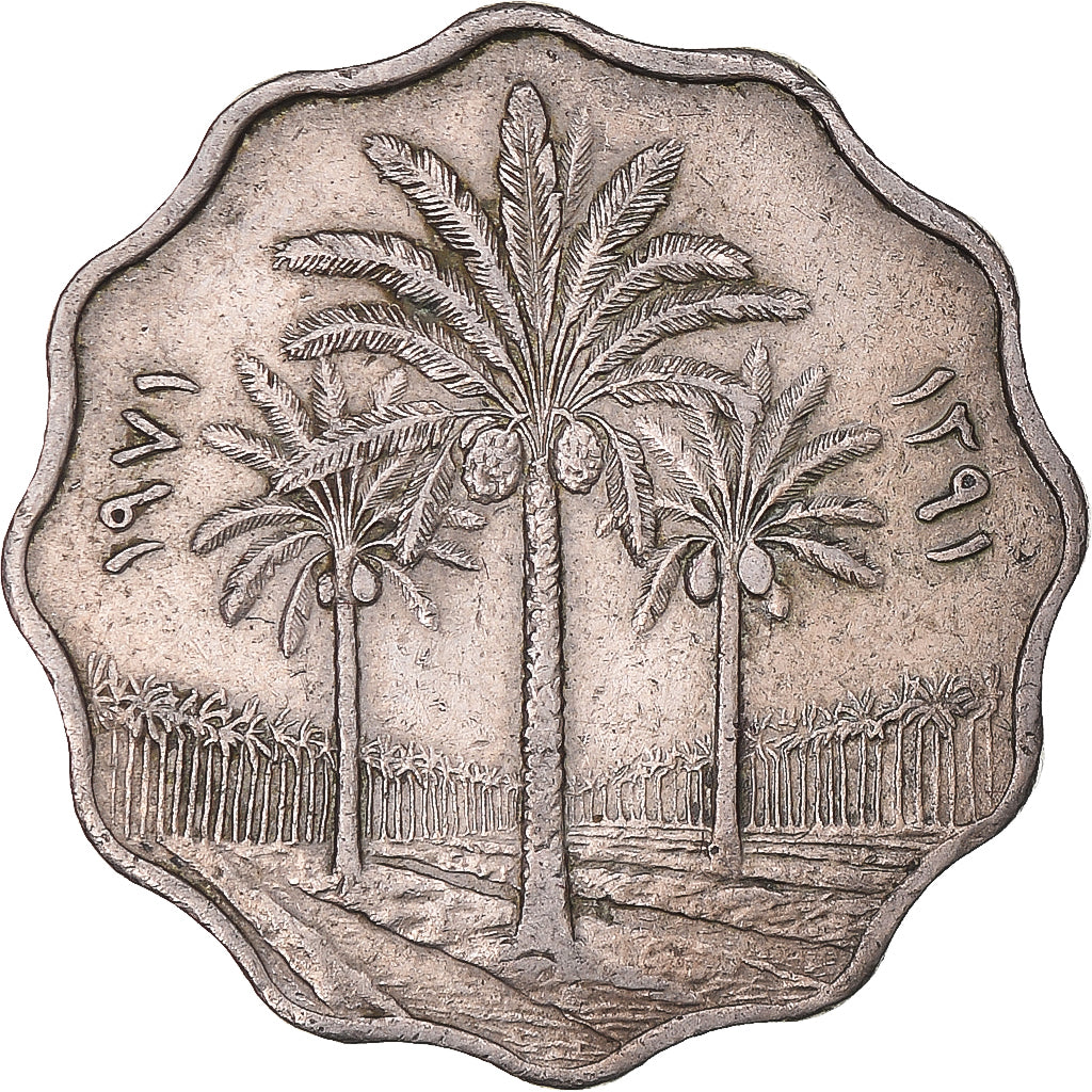 Coin, Iraq, 10 Fils, 1971