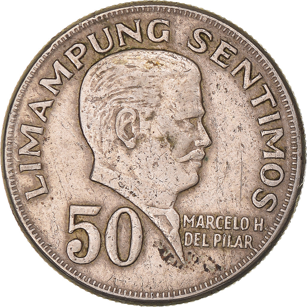 Coin, Philippines, 50 Sentimos, 1971