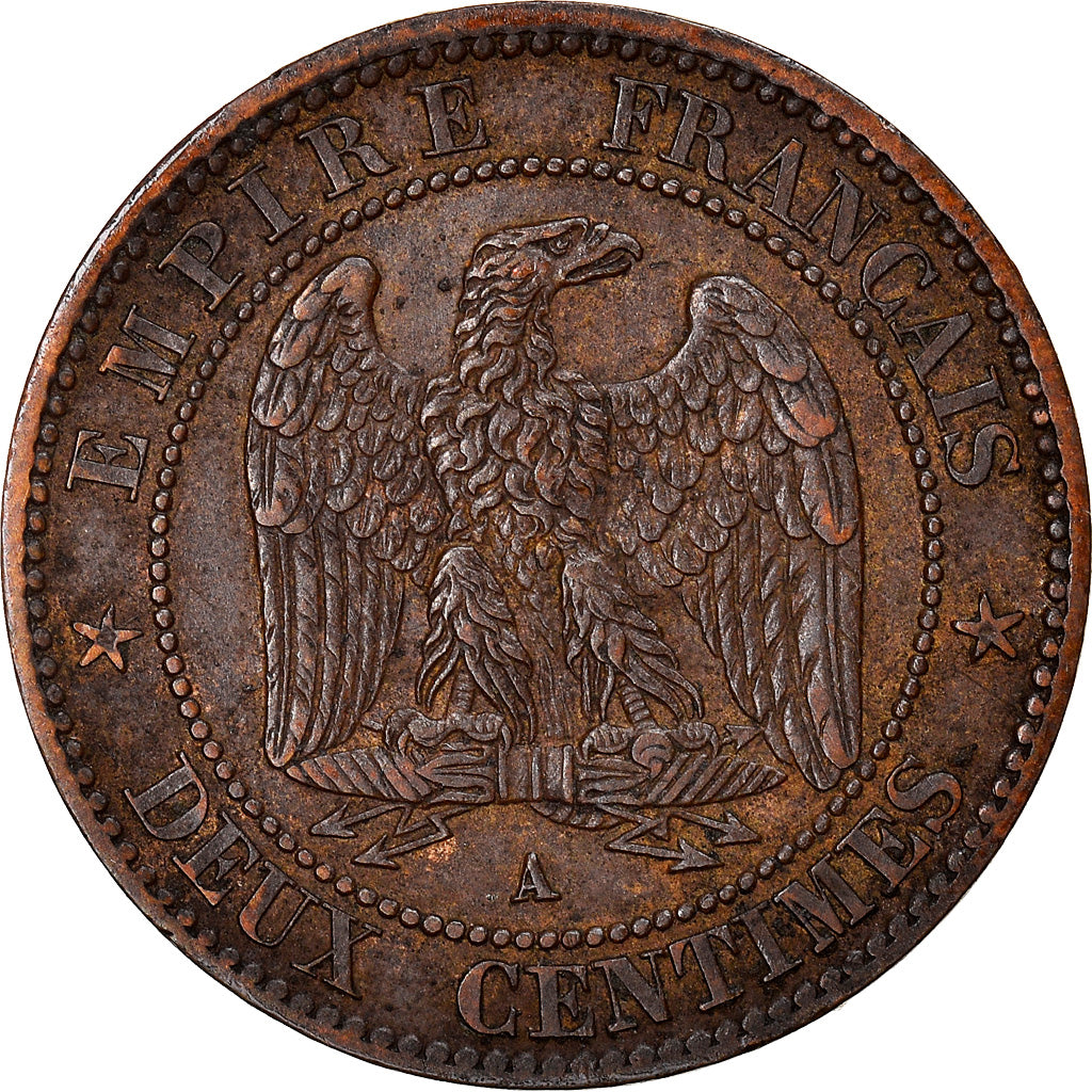 Monnaie, France, Napoleon III, Napoléon III, 2 Centimes, 1862, Paris, TTB