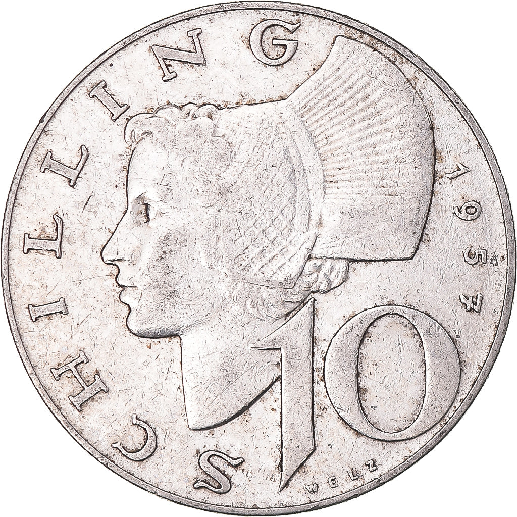Moneta, Austria, 10 Schilling, 1957