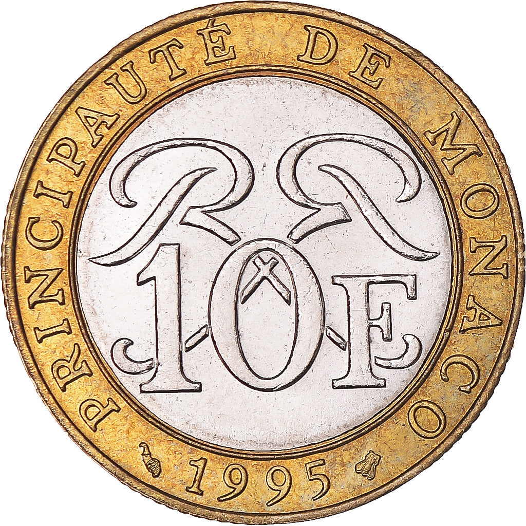 Münze, Monaco, 10 Francs, 1995