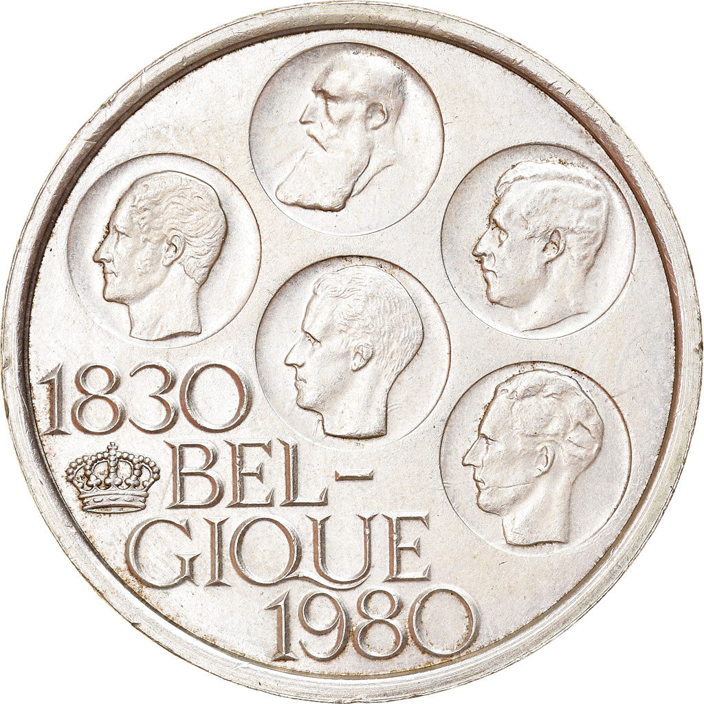 Moneda, Bélgica, 500 Francs, 500 Frank, 1980, Brussels, MBC, Plata recubierta