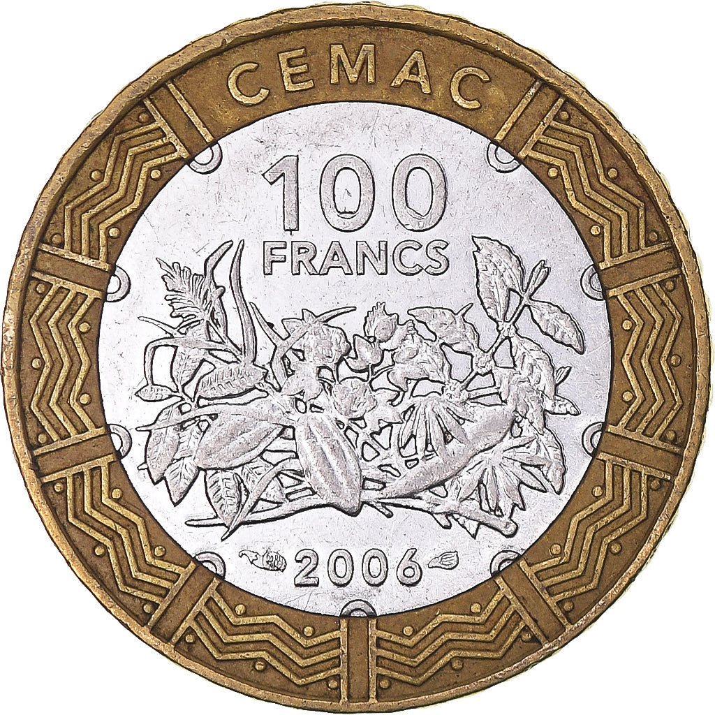 Coin, Central African States, 100 Francs, 2006