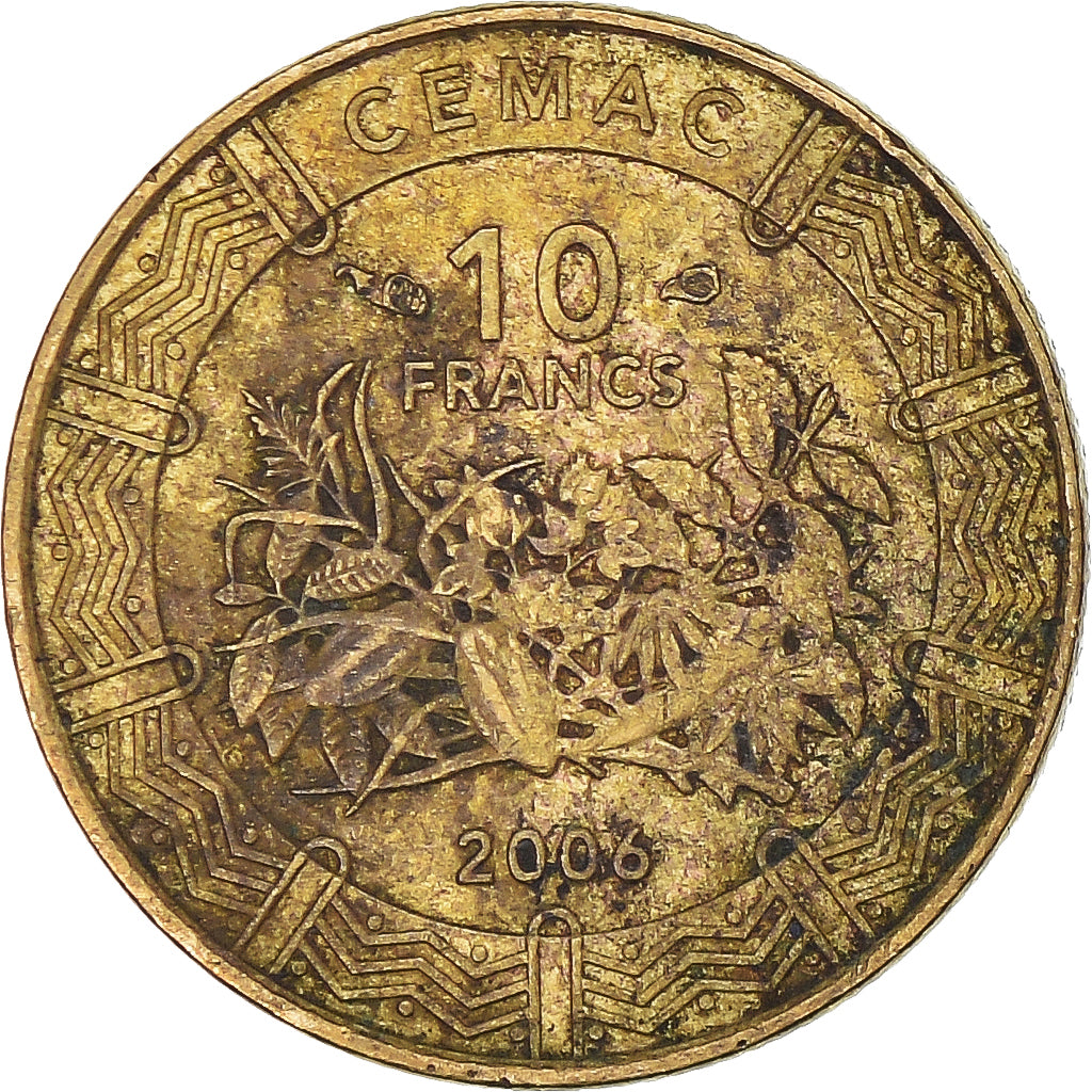 Münze, Zentralafrikanische Staaten, 10 Francs, 2006