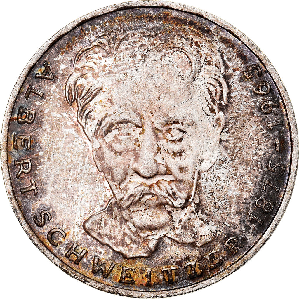 Moneta, GERMANIA - REPUBBLICA FEDERALE, 5 Mark, 1975, Karlsruhe, Germany, BB