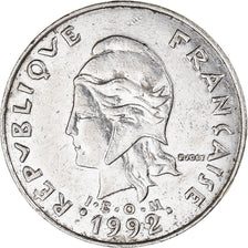 Coin, New Caledonia, 20 Francs, 1992