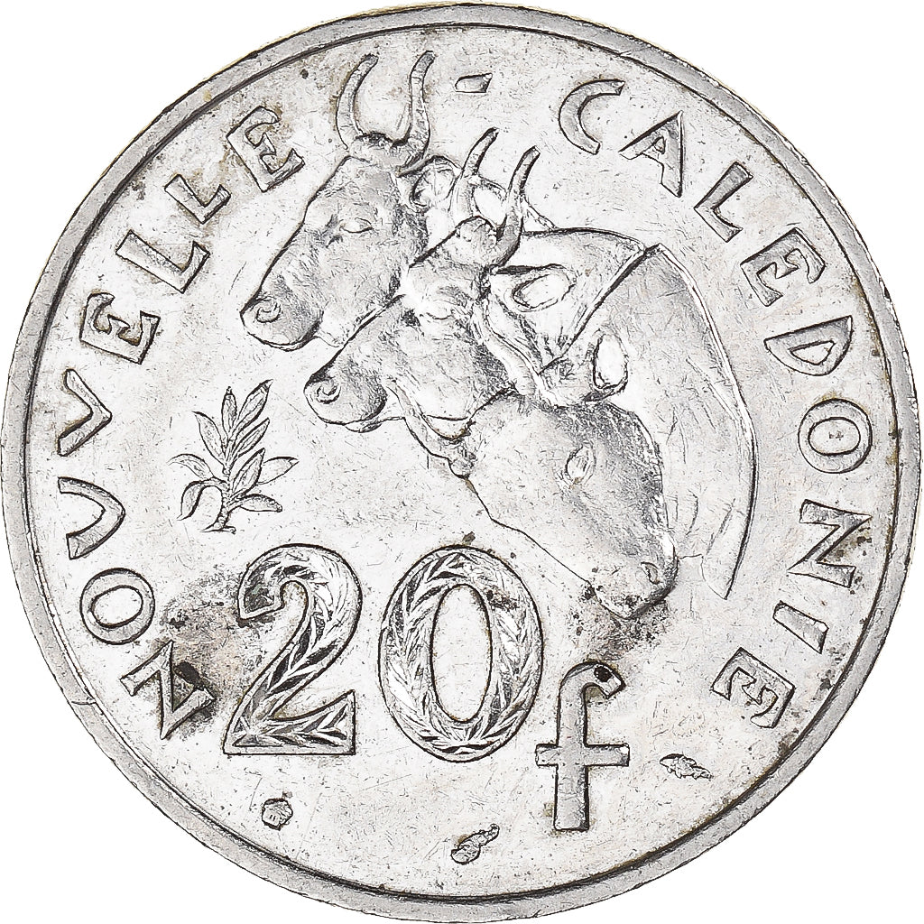 Coin, New Caledonia, 20 Francs, 1992