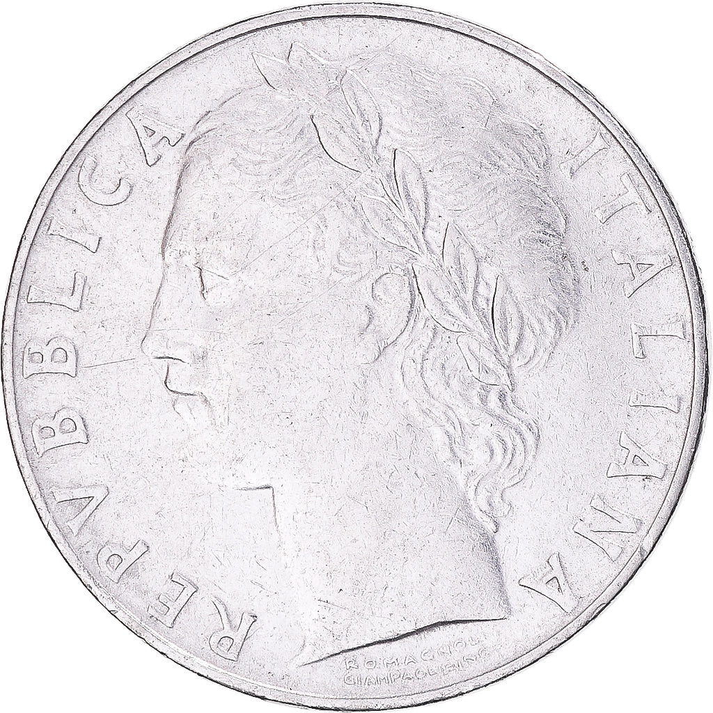 Moeda, Itália, 100 Lire, 1956