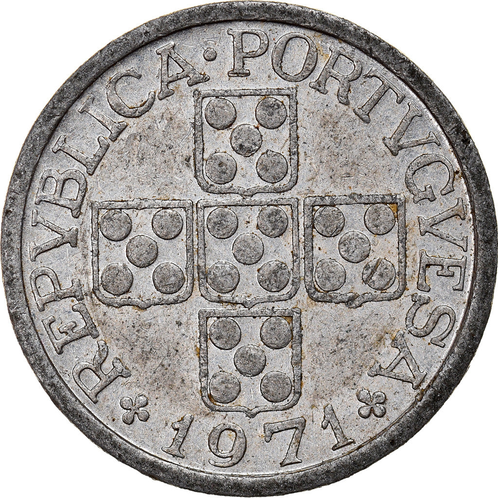 Coin, Portugal, 10 Centavos, 1971, Lisbon, AU(55-58), Aluminum, KM:594
