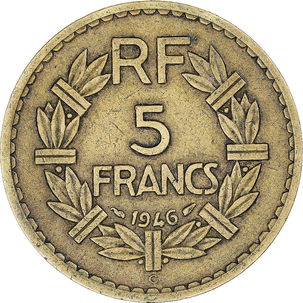 Moneta, Francia, 5 Francs, 1946