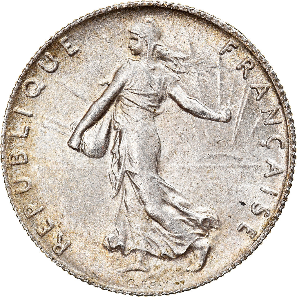 Coin, France, Semeuse, 50 Centimes, 1917, Paris, MS(63), Silver, KM:854