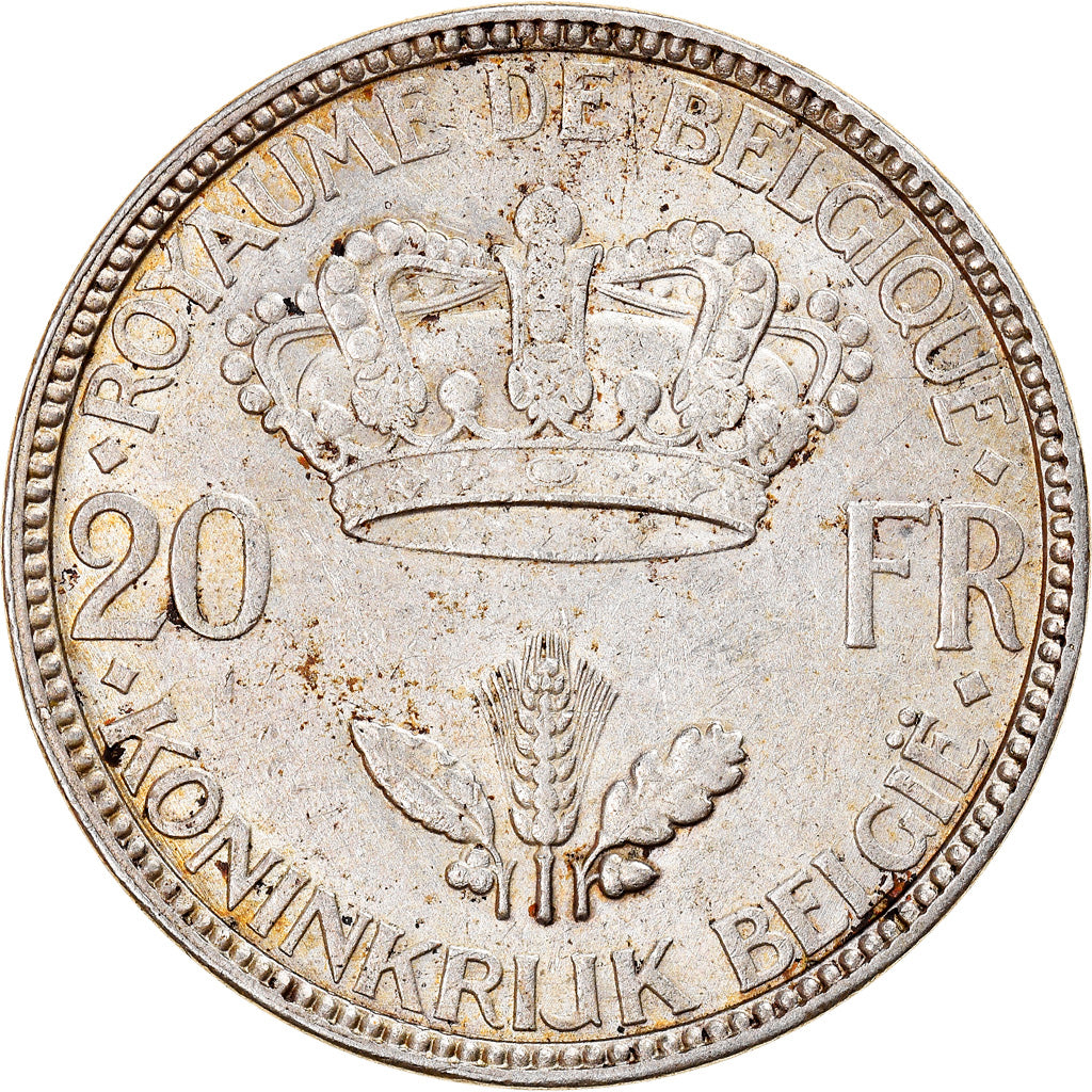 Coin, Belgium, Leopold III, 20 Francs, 20 Frank, 1935, Brussels, EF(40-45)