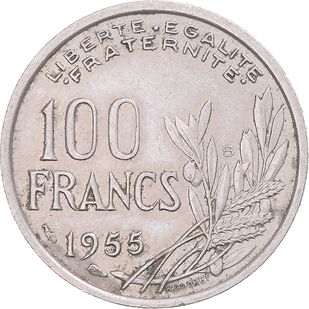 Münze, Frankreich, 100 Francs, 1955