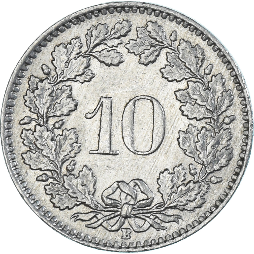 Moneda, Suiza, 10 Rappen, 1962