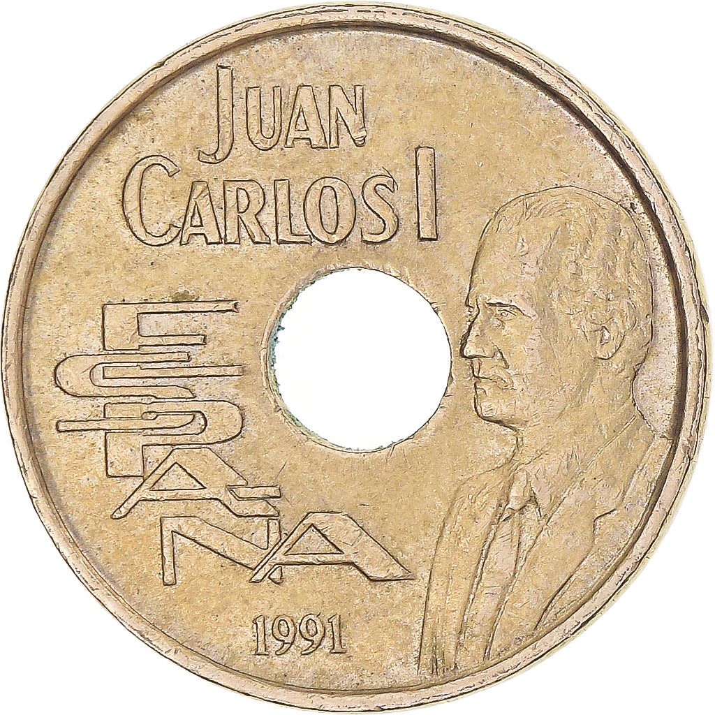 Munten, Spanje, 25 Pesetas, 1991