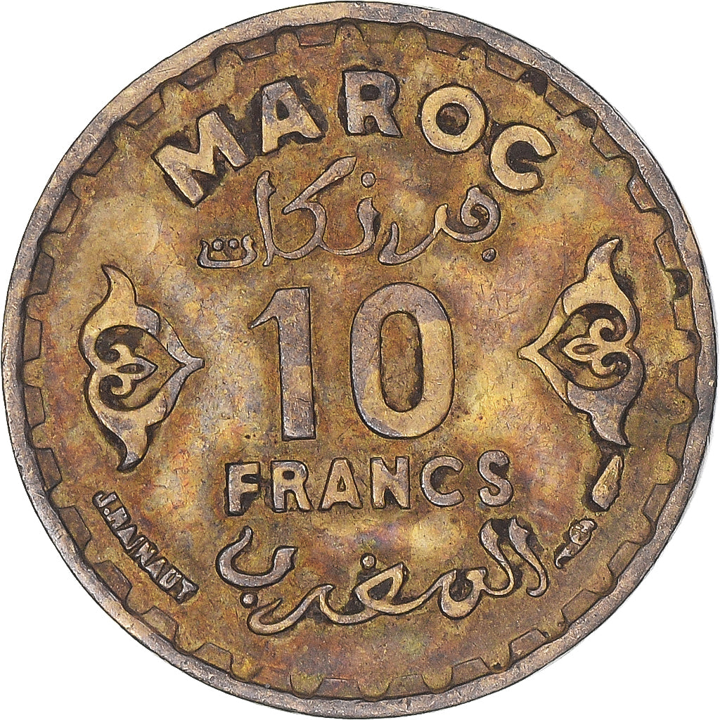 Coin, Morocco, 10 Francs, 1371