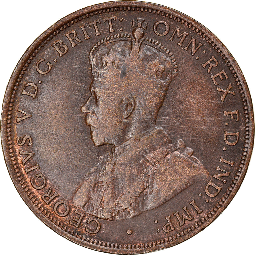 Moneda, Australia, George V, Penny, 1911, BC+, Bronce, KM:23