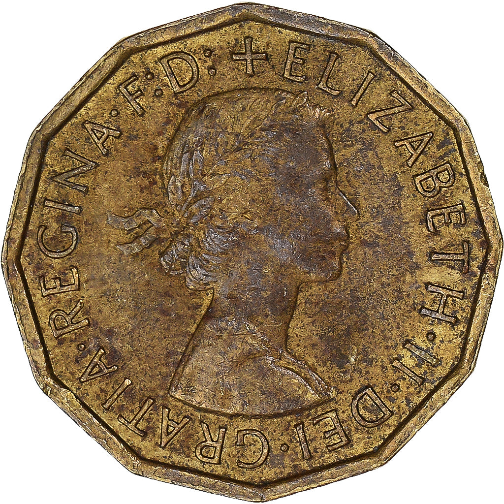 Coin, Great Britain, 3 Pence, 1963