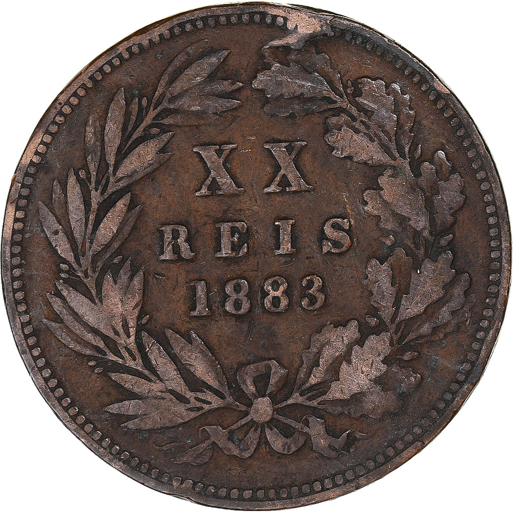 Coin, Portugal, 20 Reis, 1883