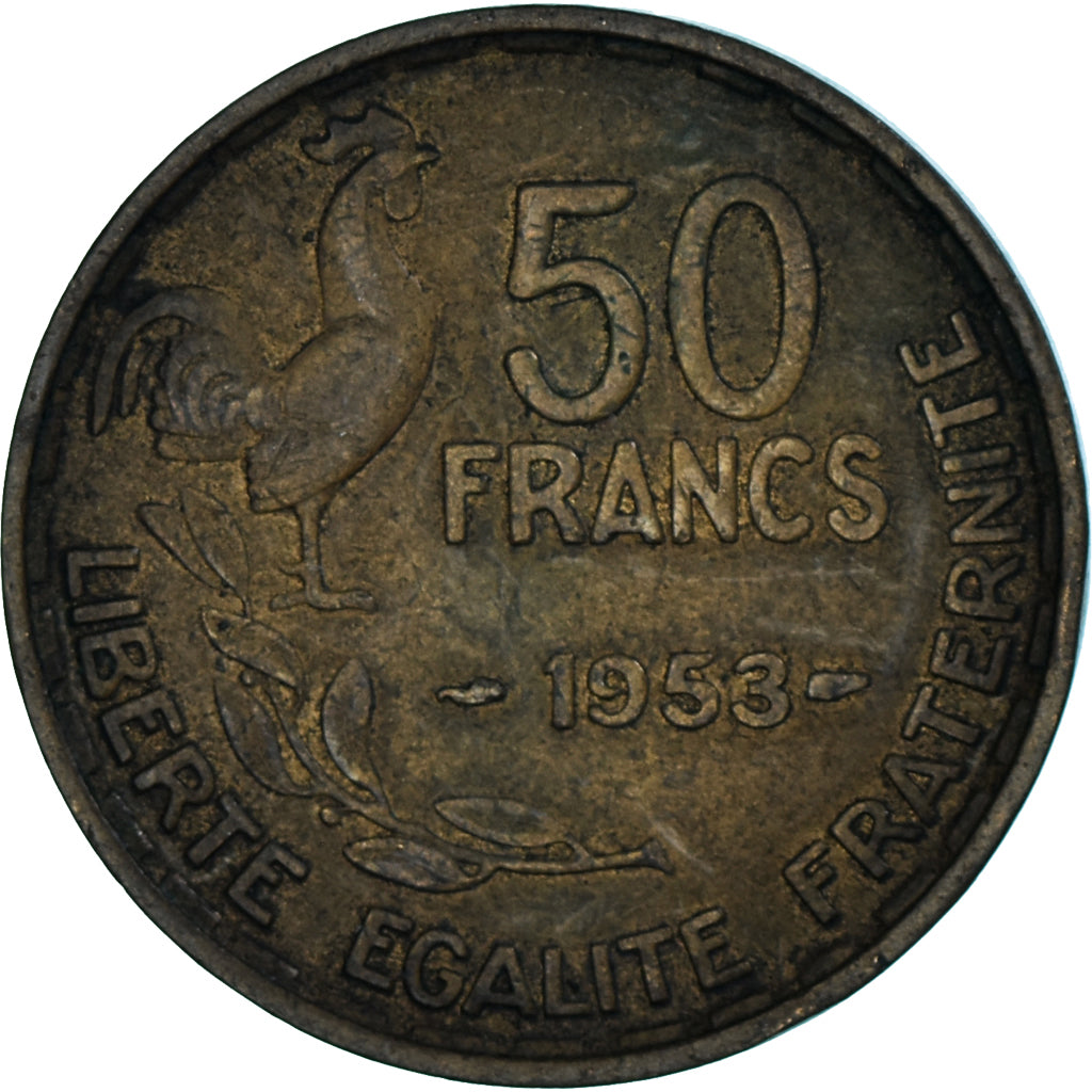 Moneta, Francja, 50 Francs, 1953