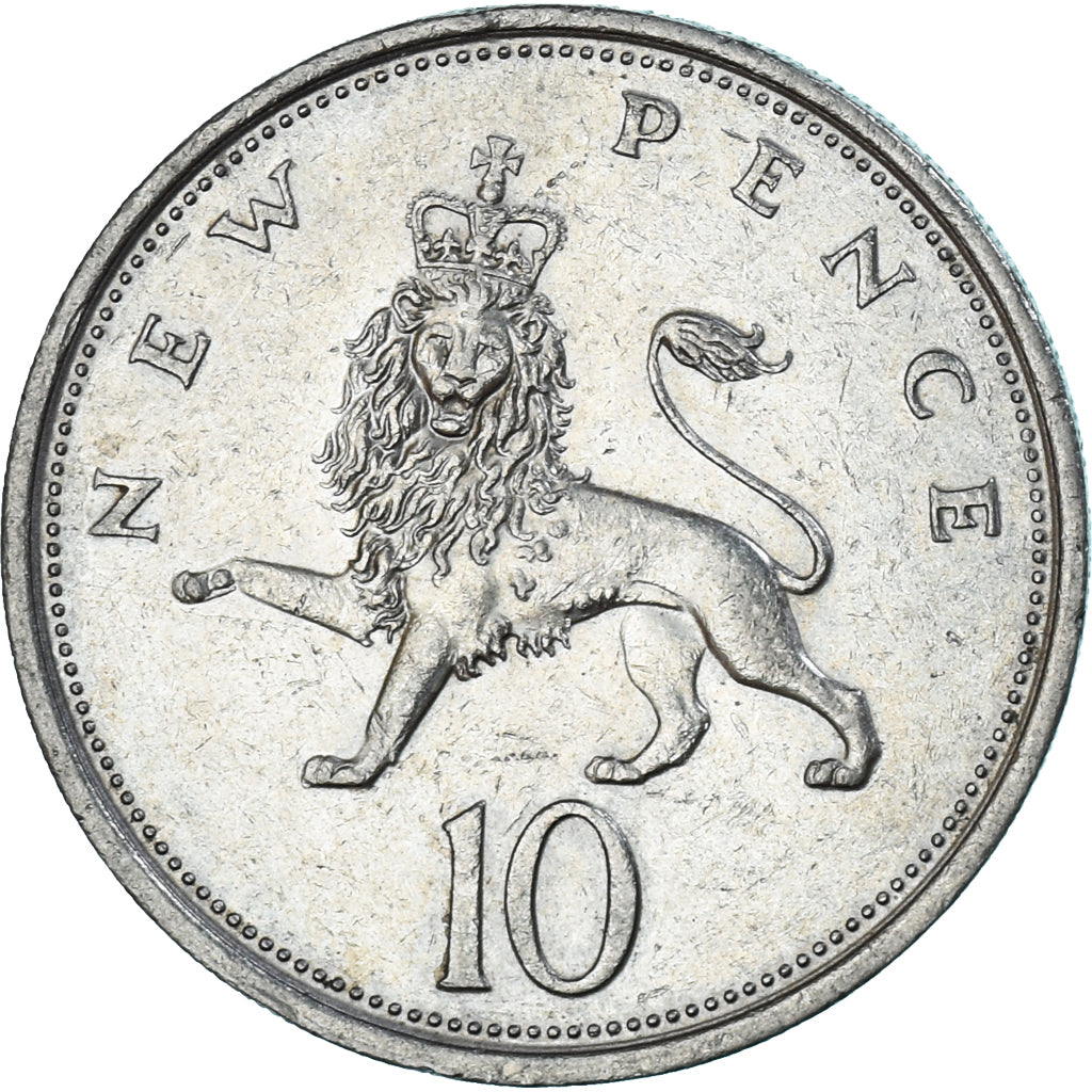 Moneta, Wielka Brytania, 10 New Pence, 1976