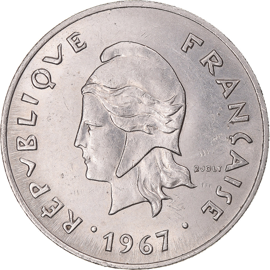 Moneta, Polinesia francese, 50 Francs, 1967