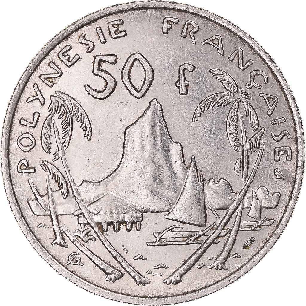 Moneta, Polinesia francese, 50 Francs, 1967