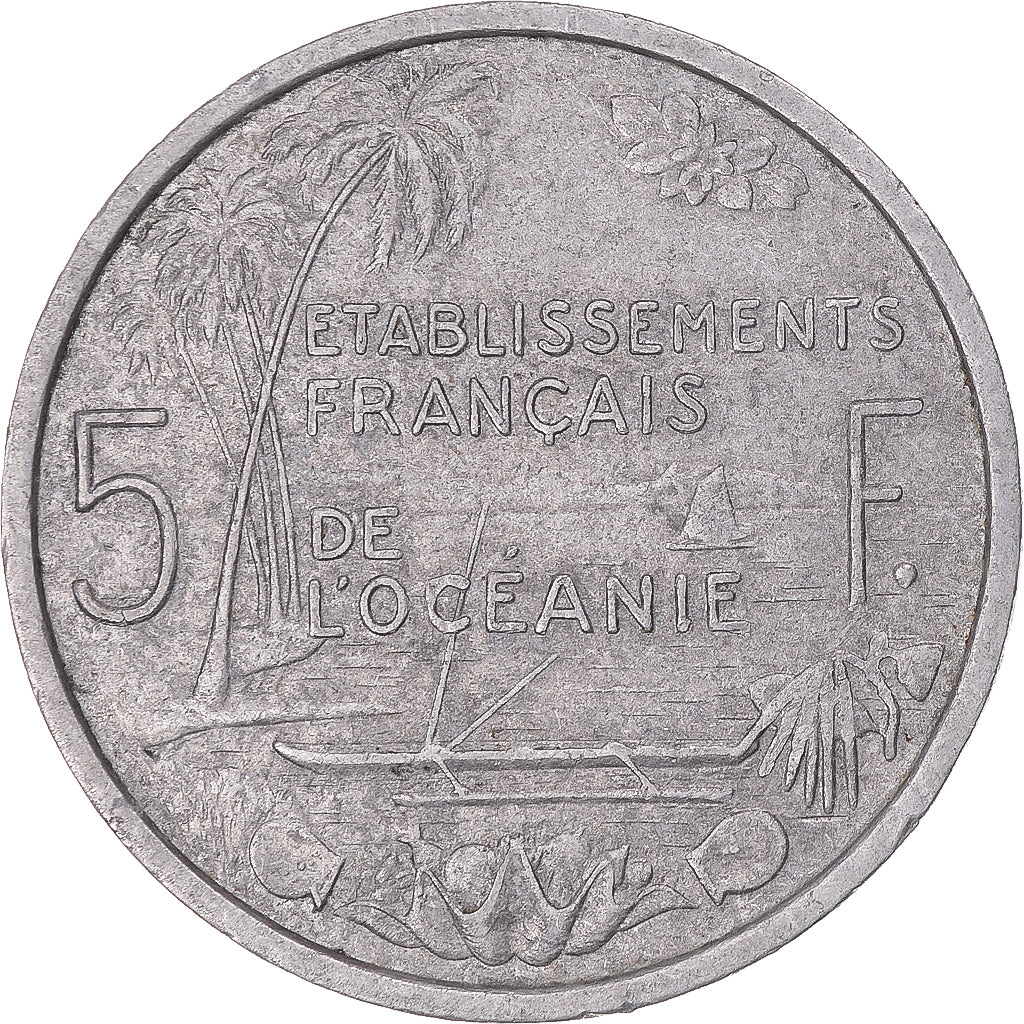 Munten, Oceania, 5 Francs, 1952