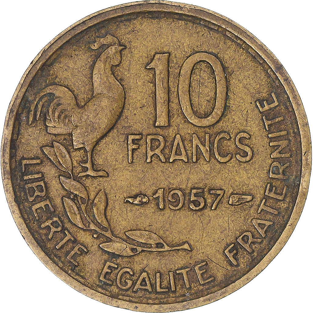 Moneda, Francia, 10 Francs, 1957