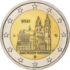 Germania, 2 Euro, Sachsen, 2021, Karlsruhe, Bi-metallico, SPL