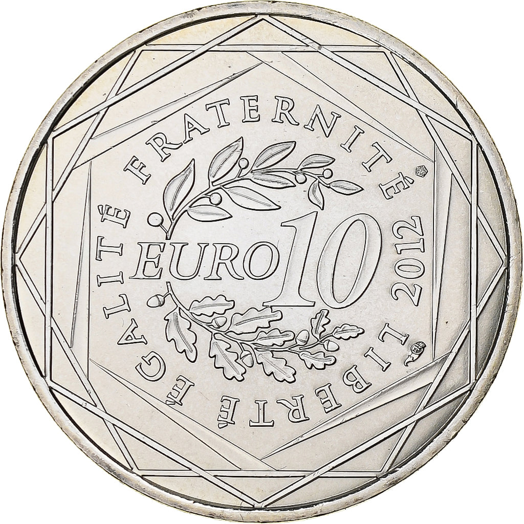 França, 10 Euro, Nord-Pas De Calais, 2012, Prata, MS(63), KM:1880