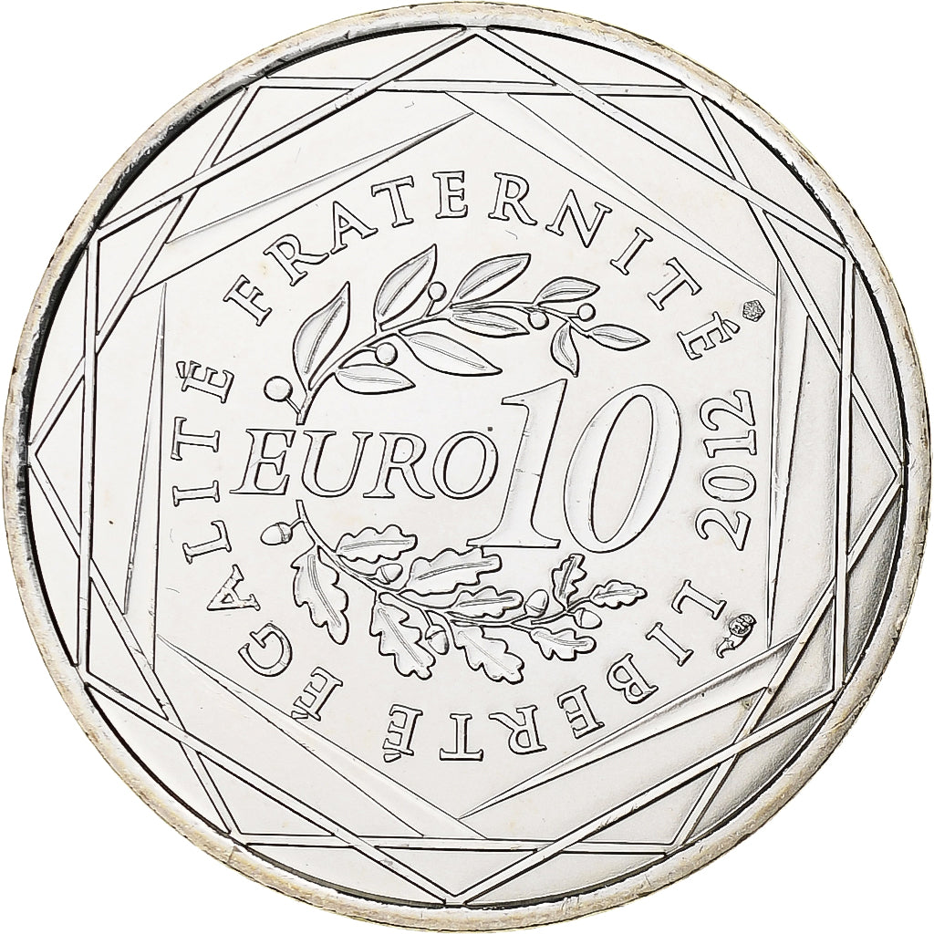 Francia, 10 Euro, Mayotte, 2012, Argento, SPL, KM:1862