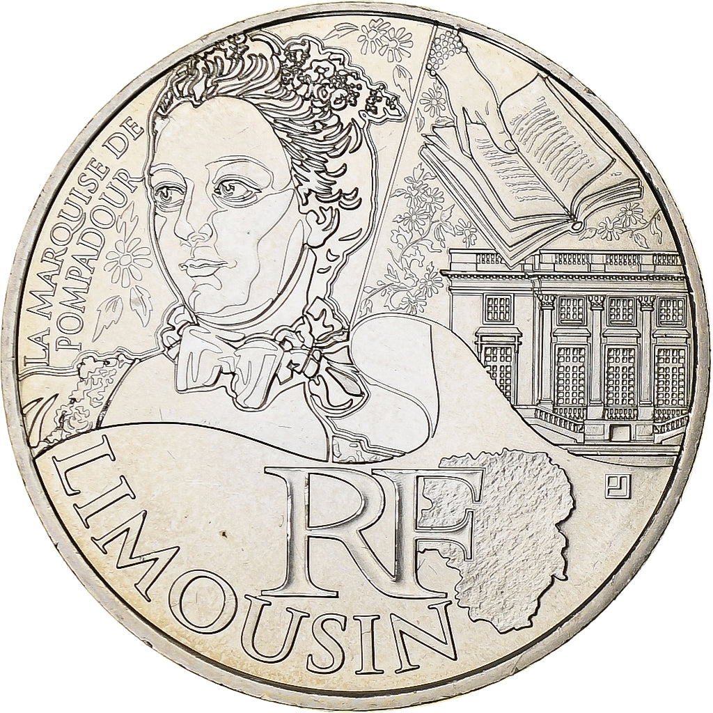 Frankreich, 10 Euro, Limousin, 2012, Silber, UNZ, KM:1878