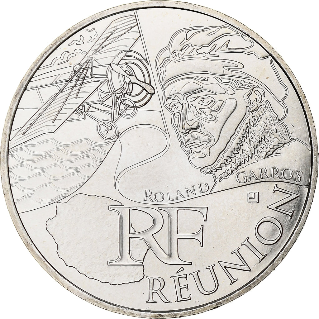 France, 10 Euro, Réunion, 2012, Silver, MS(63), KM:1885