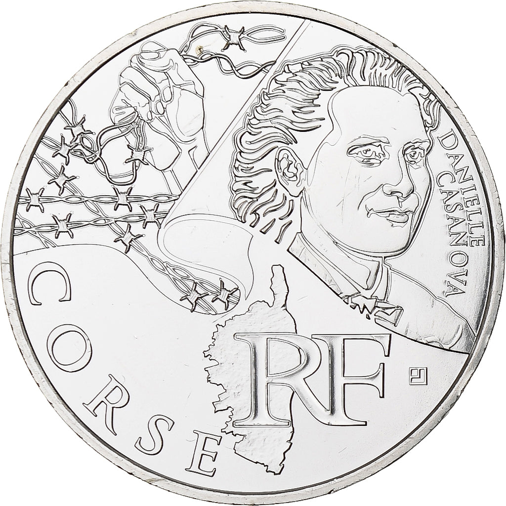 Frankreich, 10 Euro, Corse, 2012, Silber, UNZ, KM:1876
