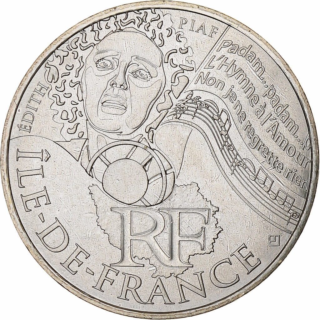 France, 10 Euro, Ile De France, 2012, Silver, MS(63), KM:1875
